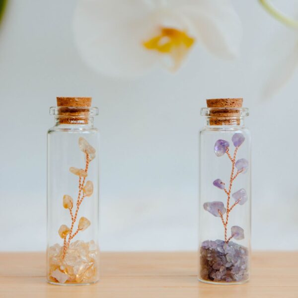 Wish bottle - healing card amethist